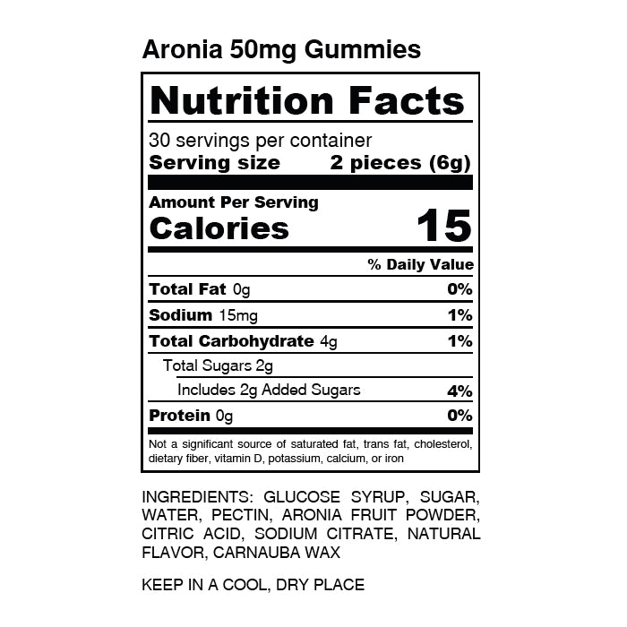 Aronia Berry Gummies (60/bottle)